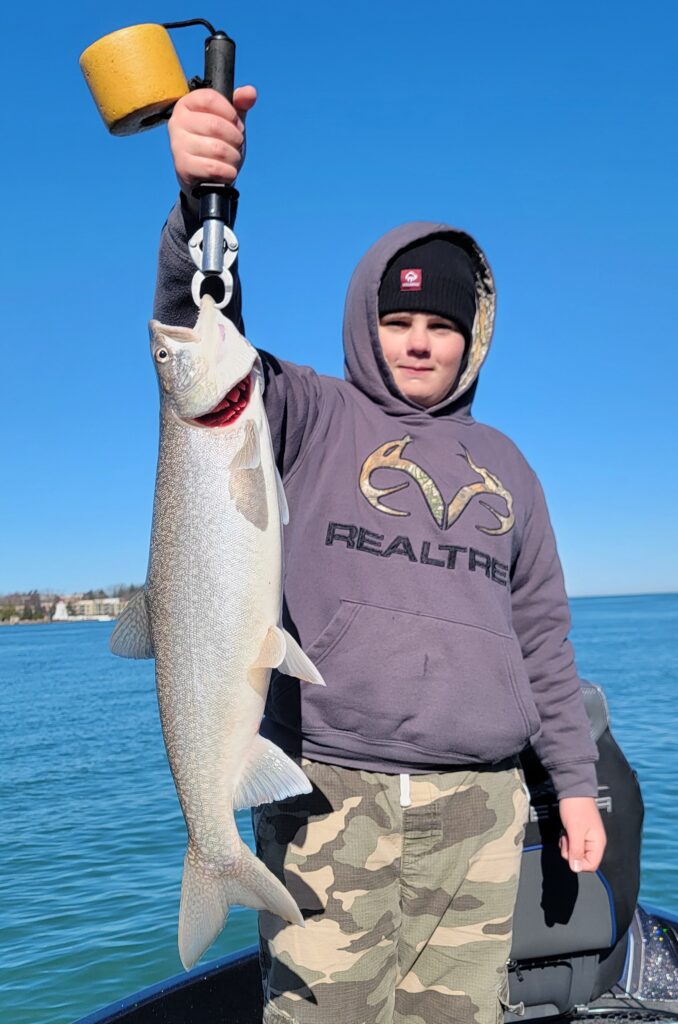 2024 Schultz Sportfishing Picture of a Niagara River Lake Trout